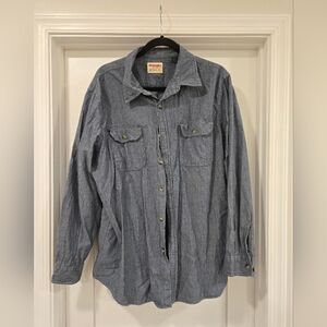 Wrangler Denim Blue Long Sleeve Shirt